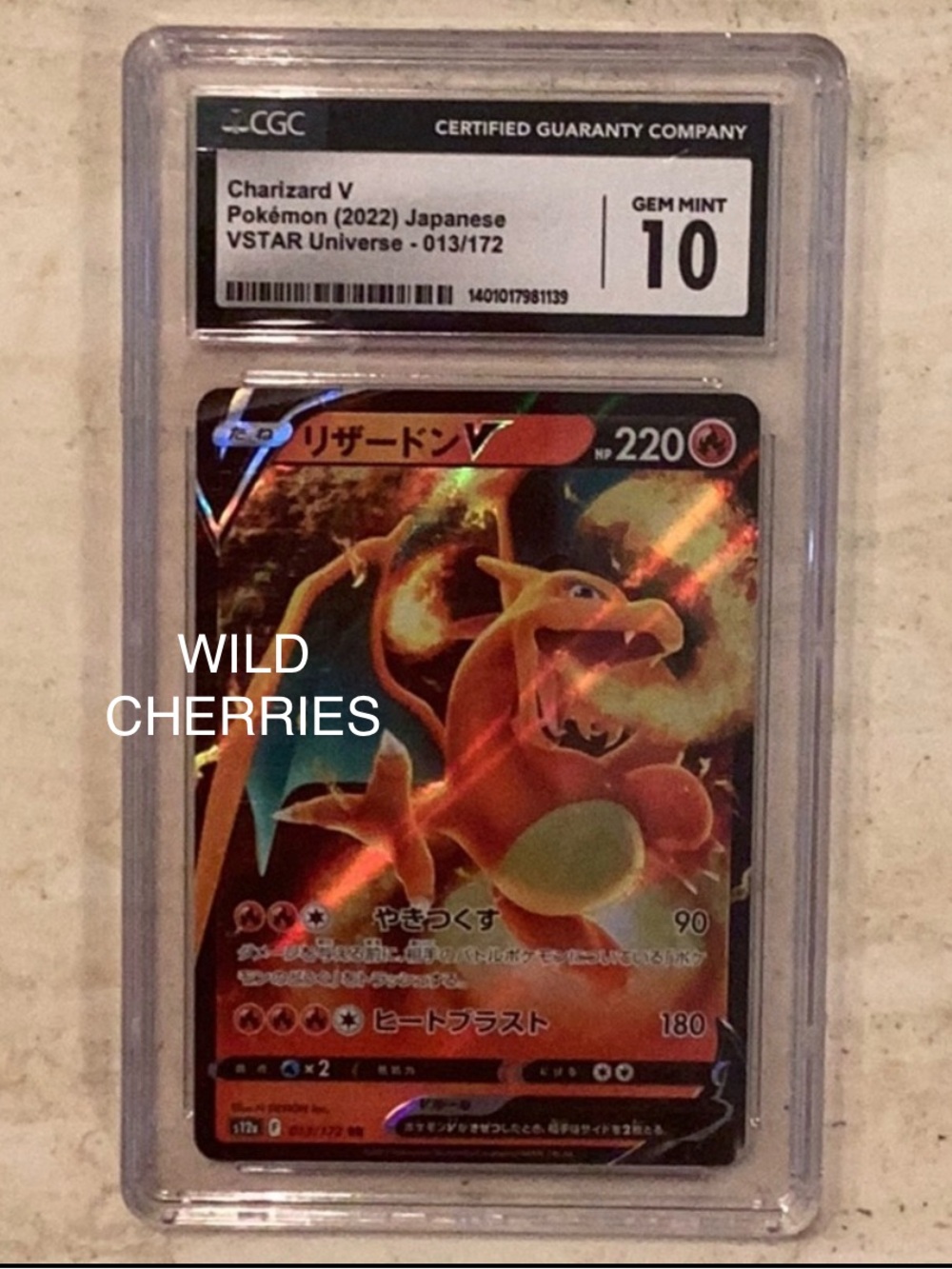 Charizard V Japanese VSTAR Universe 013/172 Pokemon 2022 Holo S12a CGC 10 #13